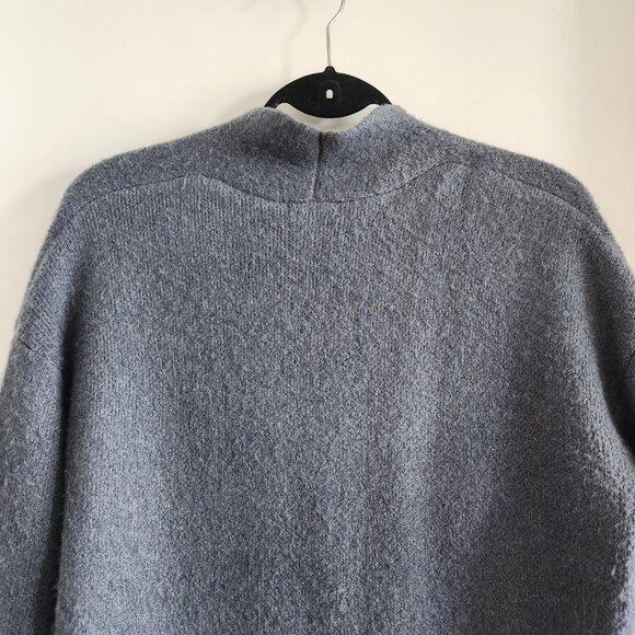RW&Co. Blue-Grey Open-Front Cardigan with Pockets - Picture 7 of 7